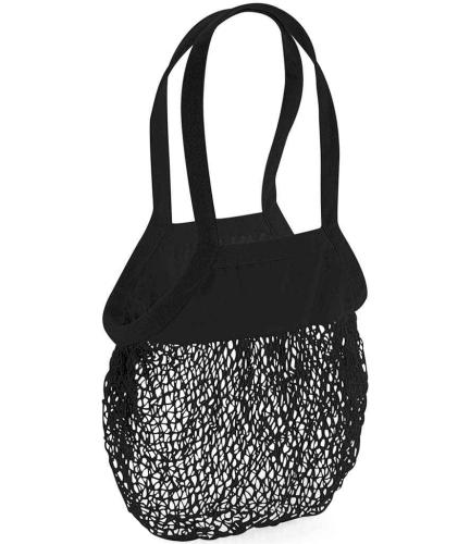 Westford Mill Organic Cotton Mesh Grocery Bag - BLK - ONE